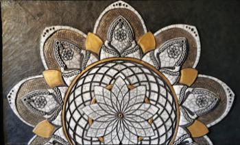 création mandala terre cuite gaia-seva création mandala terre cuite gaia-seva