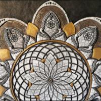 Mandala en Terre cuite